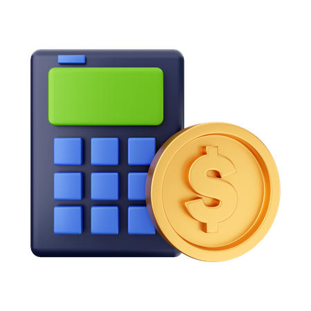 Finances calculer  3D Illustration