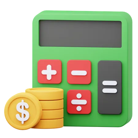 Finances calculer  3D Icon