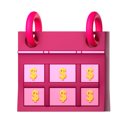 Finance Calendar  3D Icon