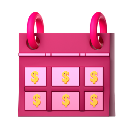 Finance Calendar  3D Icon