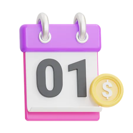 Finance Calendar 3D Icon