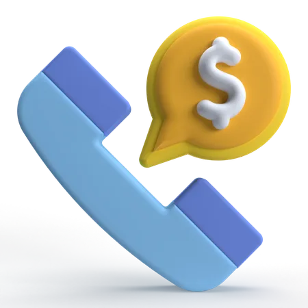 Finance Call  3D Icon