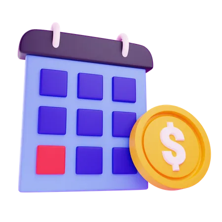 Finance Callendar  3D Icon