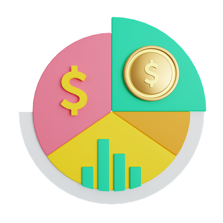 Finance chart  3D Illustration