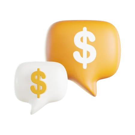 Finance Chat  3D Icon