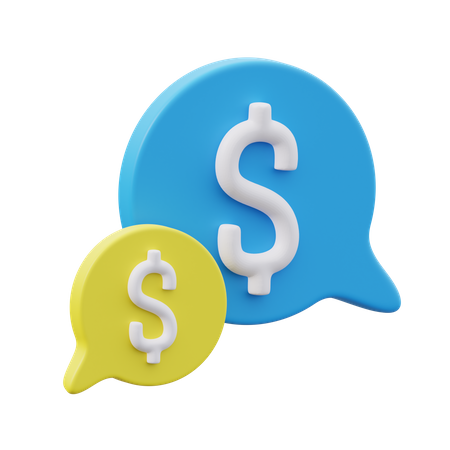 Finance Chat  3D Icon