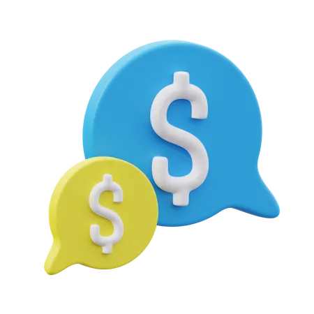 Finance Chat  3D Icon