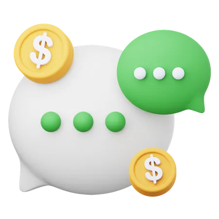 Finance Chat  3D Icon