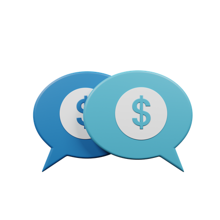 Finance Chat  3D Icon