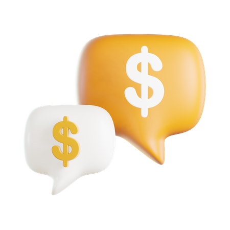 Finance Chat 3D Icon