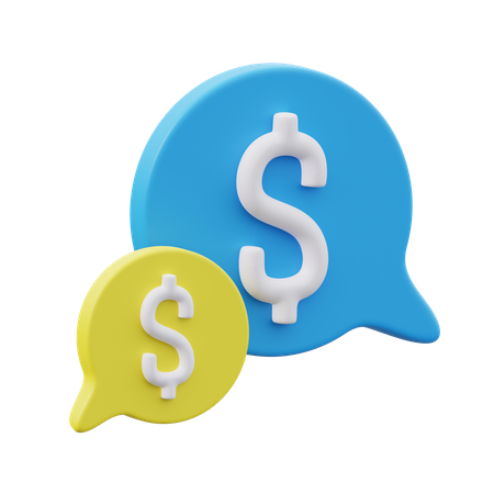 Finance Chat  3D Icon