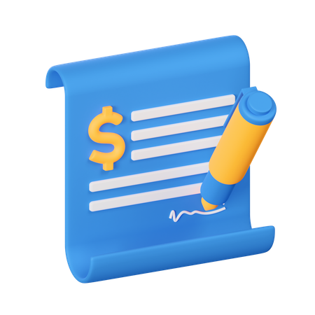 Finance Check  3D Icon