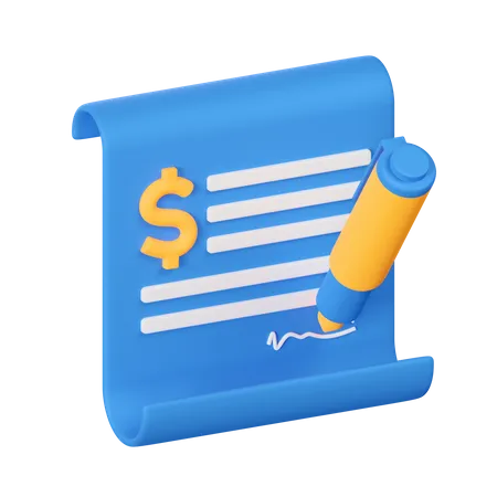 Finance Check  3D Icon