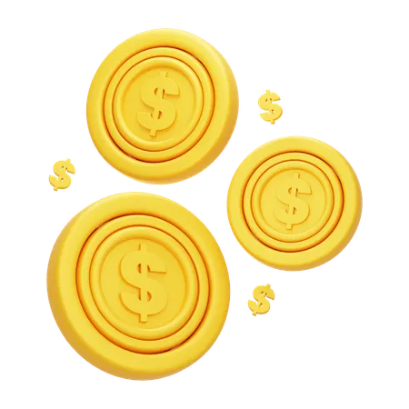 3 D Finance Coin Icon 3D Icon