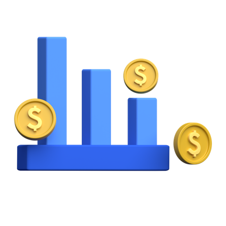 Financer la croissance  3D Icon