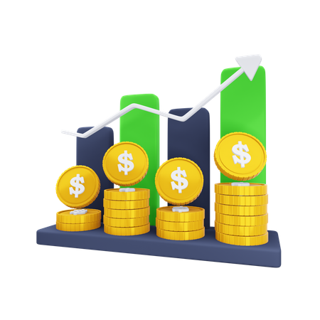 Financer la croissance  3D Icon