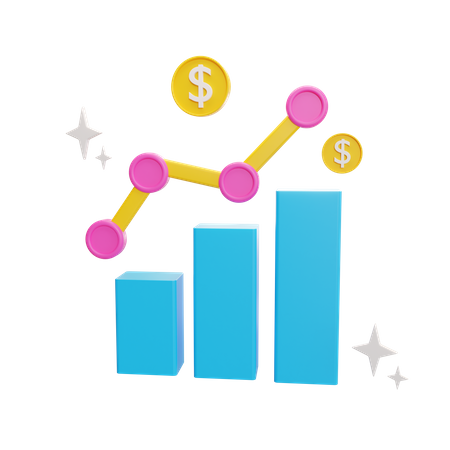 Financer la croissance  3D Icon