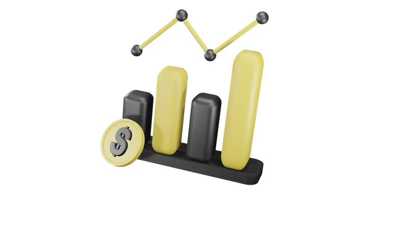 Financer la croissance  3D Icon