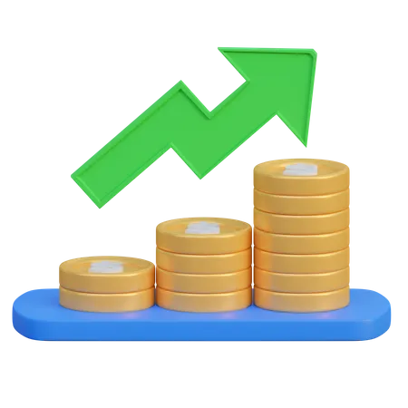 Financer la croissance  3D Icon