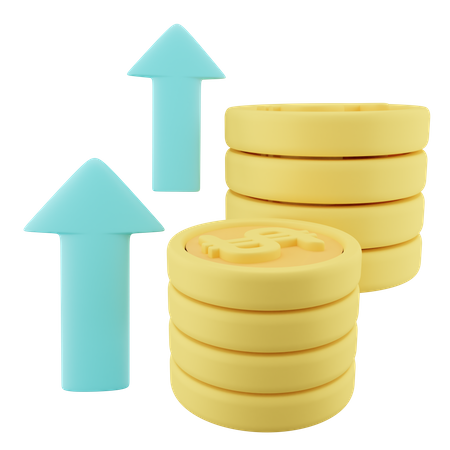 Financer la croissance  3D Icon