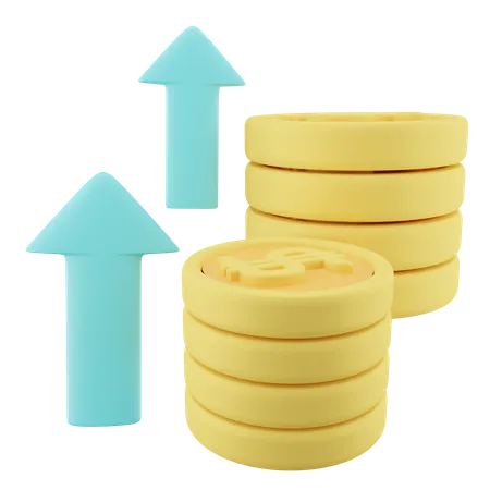 Financer la croissance  3D Icon