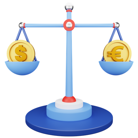 Finance Currency Balance  3D Icon