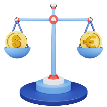 Finance Currency Balance 3D Icon