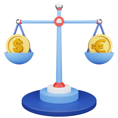Finance Currency Balance  3D Icon