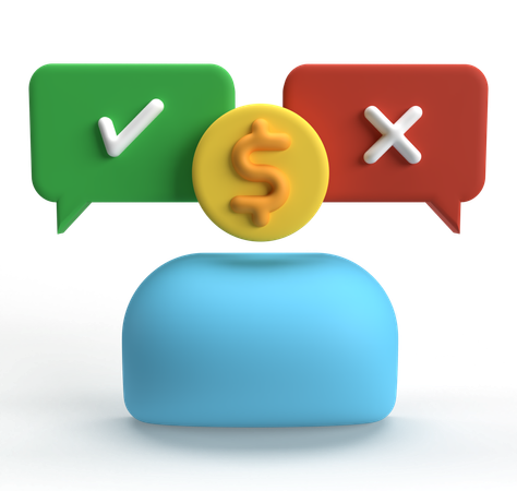 Finance Decision  3D Icon