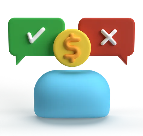 Finance Decision  3D Icon
