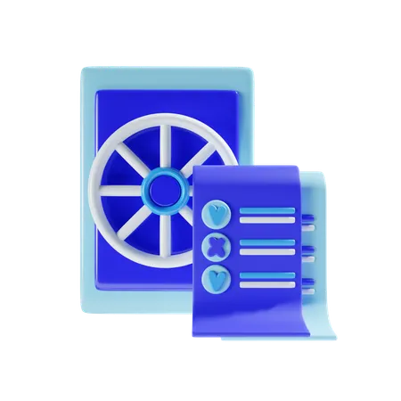 Finance Document  3D Icon