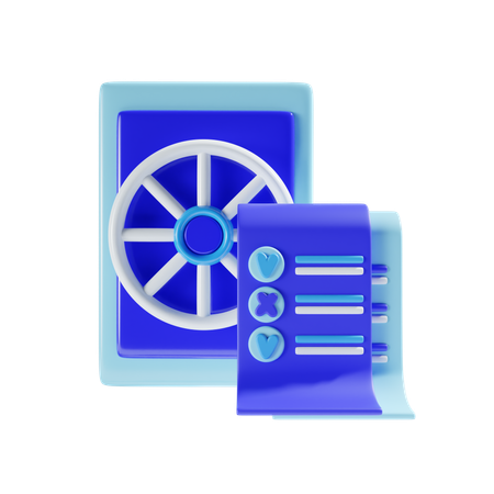 Finance Document  3D Icon