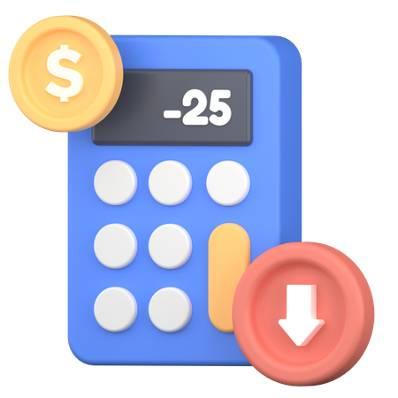 Finance Down  3D Icon