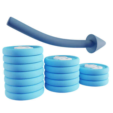 Finance Down  3D Icon