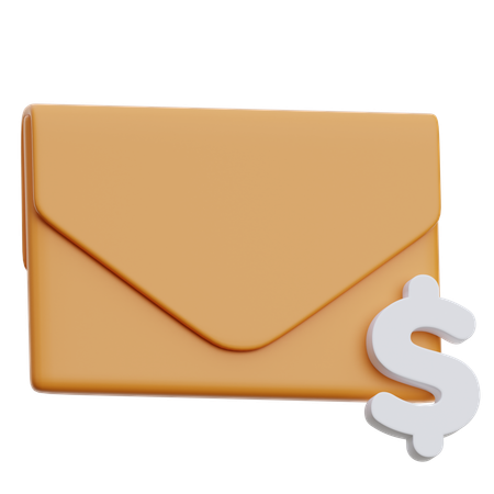 Finance Email  3D Icon