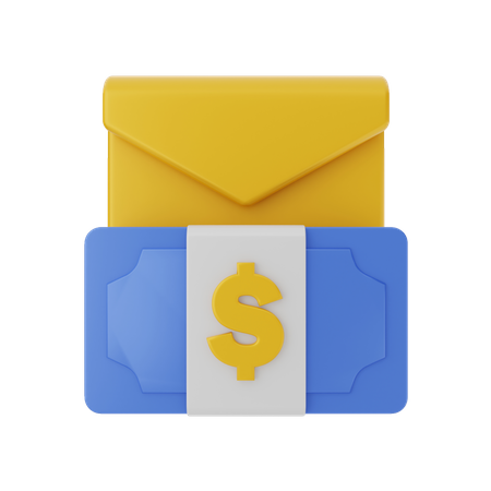 Finance Email 3D Illustration