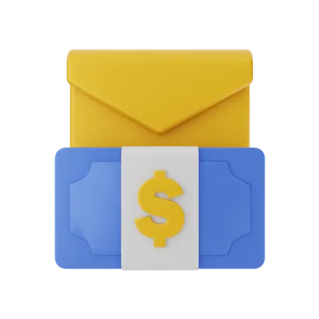 Finance Email  3D Illustration