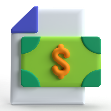 Finance File  3D Icon