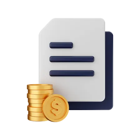 Finance File  3D Illustration