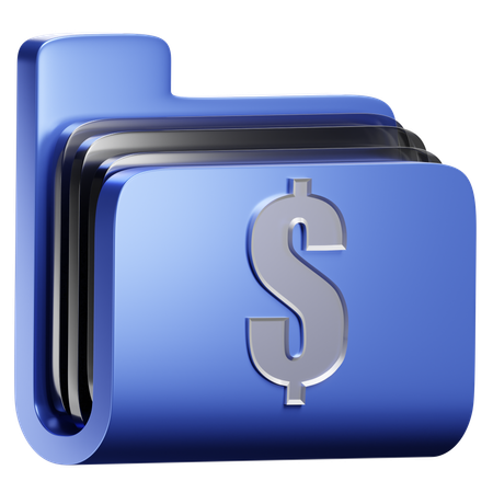 Finance Folder  3D Icon