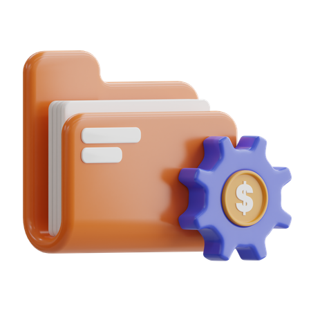 Finance Folder  3D Icon