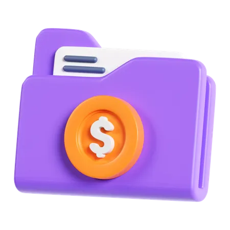 Finance Folder  3D Icon