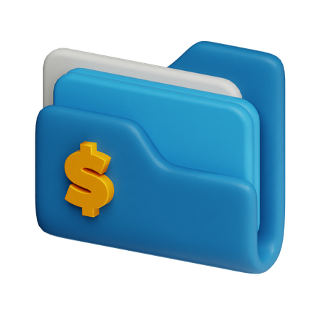 Finance Folder  3D Icon