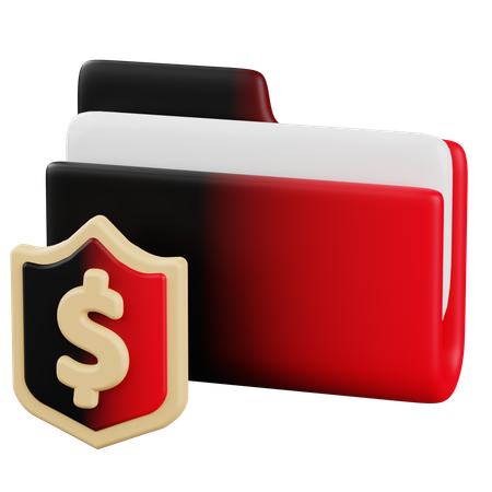 Finance Folder  3D Icon