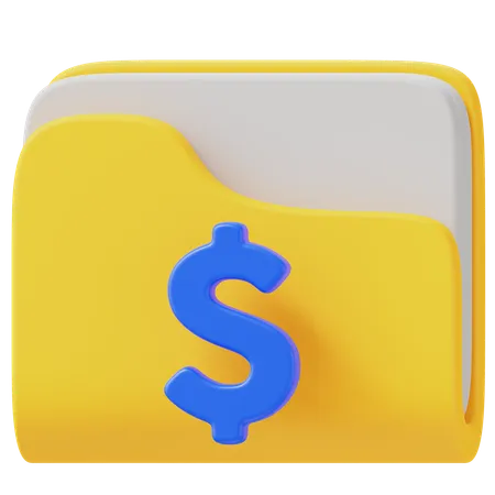 Finance Folder  3D Icon