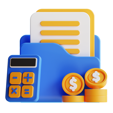 Finance Folder  3D Icon