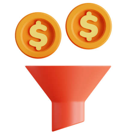 Finance Funnel  3D Icon