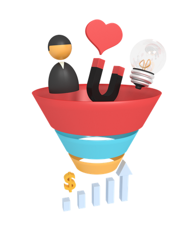 Finance Funnel  3D Icon