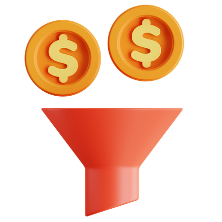 Finance Funnel  3D Icon
