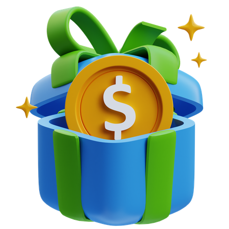 Finance Gift  3D Icon